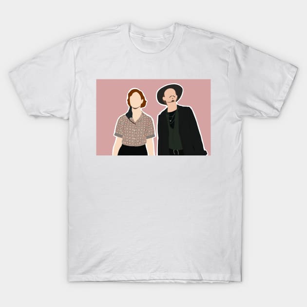 Queen's Gambit Beth and Benny Pastel T-Shirt by jocela.png